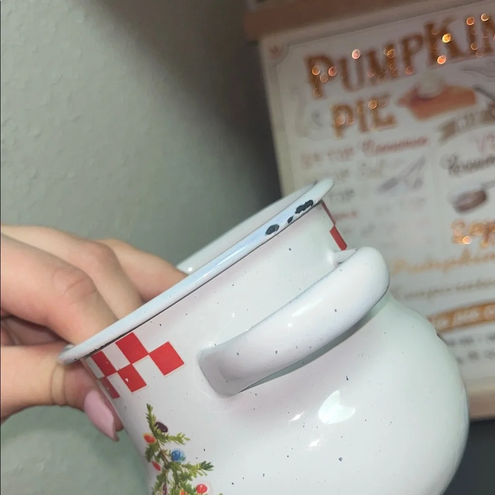 Hallmark The Mitford Snowmen Enamel Metal Sugar Bowl & Creamer Set Percy Karon - Picture 7 of 7